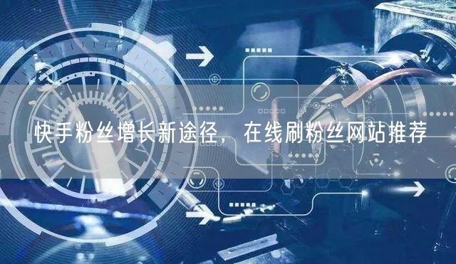 快手粉丝增长新途径，在线刷粉丝网站推荐