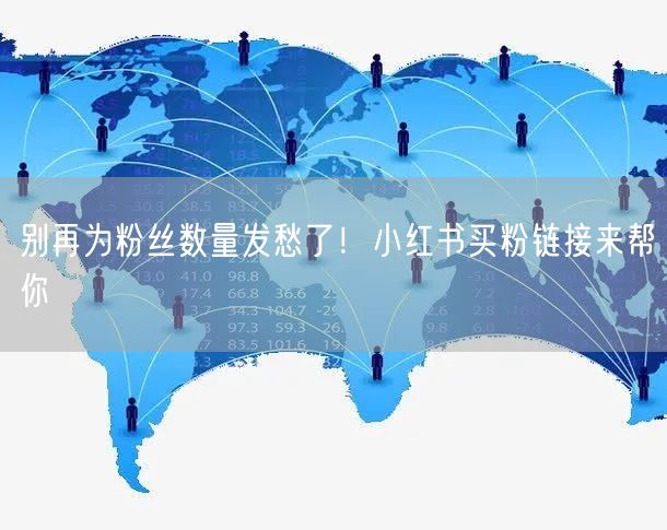 别再为粉丝数量发愁了！小红书买粉链接来帮你