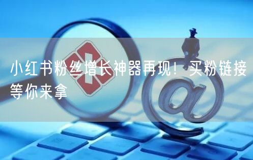 小红书粉丝增长神器再现！买粉链接等你来拿